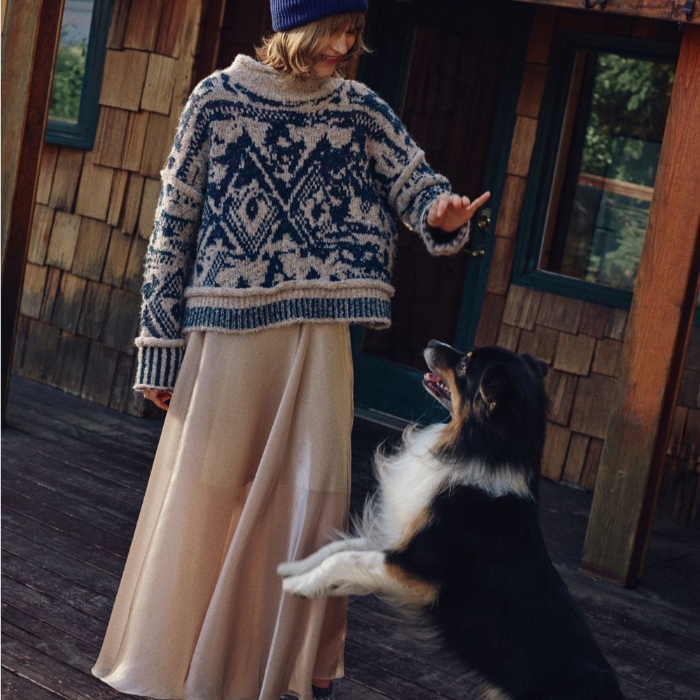 Anthropologie Bl-nk Full Shimmer Midi Skirt